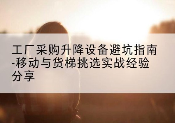 班戈移动式升降机怎么选-工厂采购升降设备避坑指南-移动与货梯挑选实战经验分享