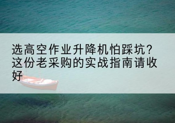班戈高空作业升降机厂家推荐-选高空作业升降机怕踩坑？这份老采购的实战指南请收好
